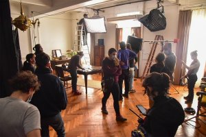 EL PALACIO MUNICIPAL SE CONVIRTIÓ EN UN SET DE FILMACIÓN