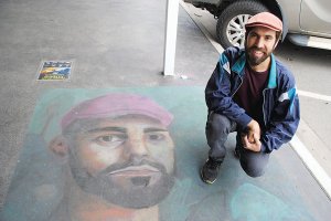 ARTISTA VILLAMARIENSE EN FESTIVAL INTERNACIONAL DE ARTE CON TIZAS
