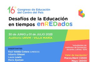 VILLA MARÍA SERÁ SEDE DEL CONGRESO NACIONAL DE EDUCACIÓN
